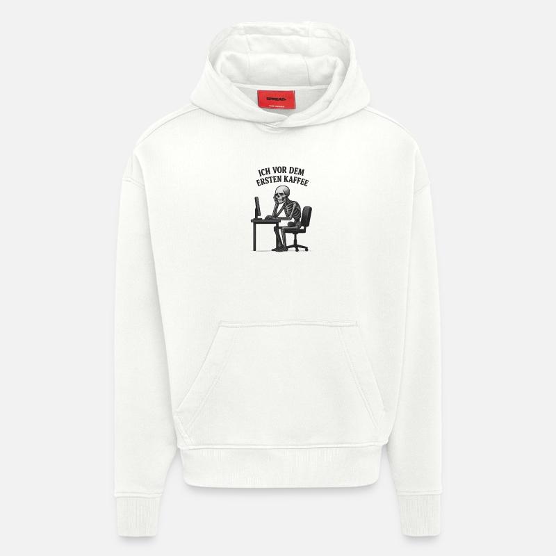 Vor dem ersten Kaffee - Hoodie- made by SPREAD  - OFF WHITE