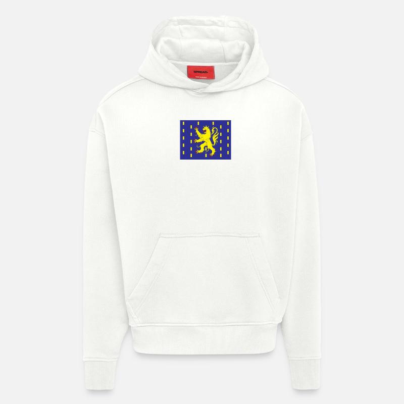 Franche Comté - Sweat à capuche bio épais oversize fabriqué en UE - OFF WHITE