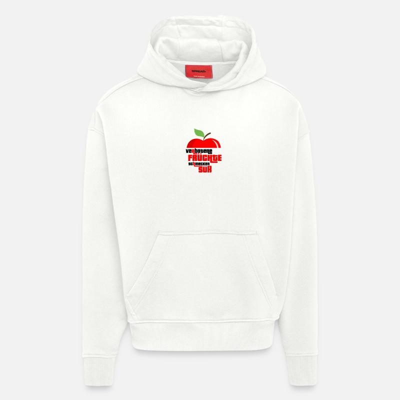 Obst Früchte Geschenkidee Früchte Funsprüche Obst - Hoodie- made by SPREAD  - OFF WHITE