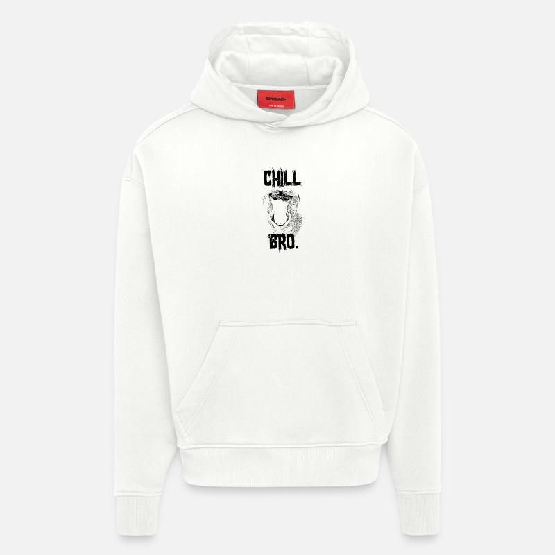 Chill Bro Nasenaffe Geschenk - Hoodie- made by SPREAD  - OFF WHITE