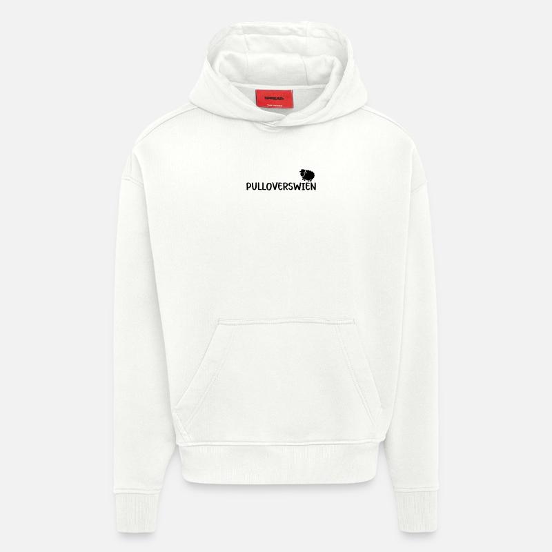 Pulloverswien Plattdeutsch Ostfriesisch Schaf - Hoodie- made by SPREAD  - OFF WHITE
