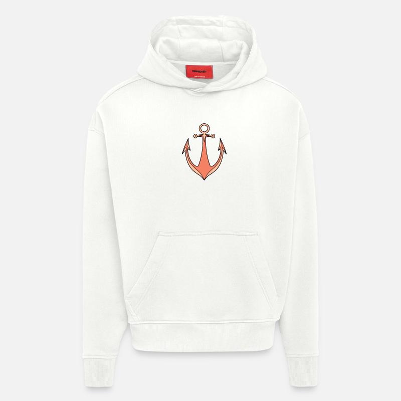 Anchor - Hoodie- made by SPREAD - OFF WHITE