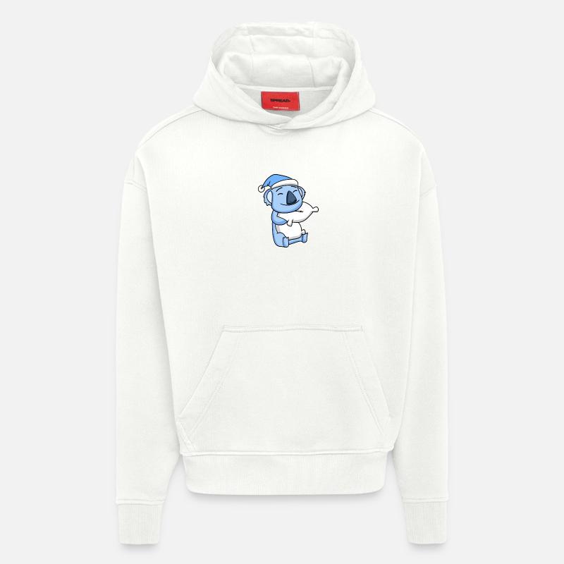 Koala Bébé - Sweat à capuche bio épais oversize fabriqué en UE - OFF WHITE