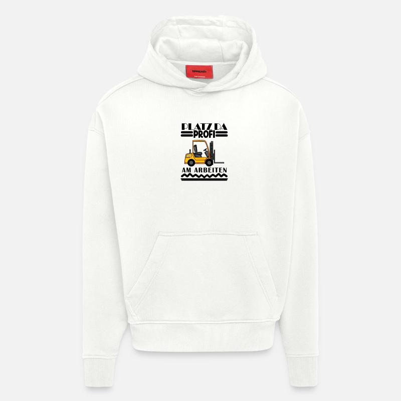 Staplerfahrer Gabelstapler Lager Logistik - Hoodie- made by SPREAD  - OFF WHITE
