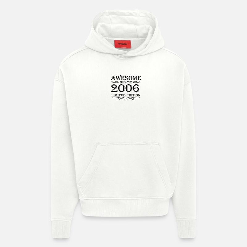 2006 - Millésime - Sweat à capuche bio épais oversize fabriqué en UE - OFF WHITE