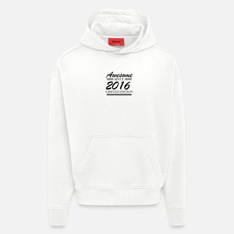 2016 - Promotion 2016 - Sweat à capuche bio épais oversize fabriqué en UE - OFF WHITE