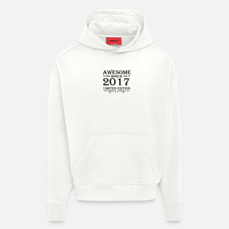 2017 - Promotion 2017 - Sweat à capuche bio épais oversize fabriqué en UE - OFF WHITE