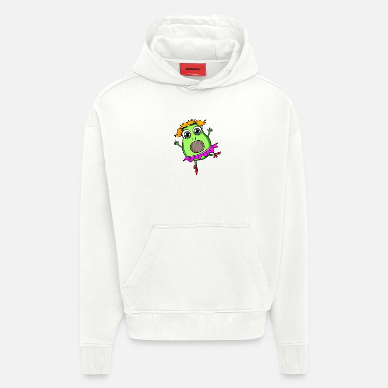 Danse de l’avocat Danse - Sweat à capuche bio épais oversize fabriqué en UE - OFF WHITE