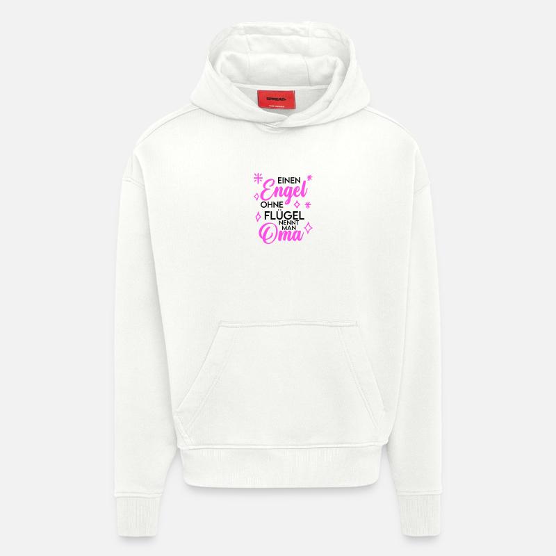 Oma Engel Spruch Geschenk - Hoodie- made by SPREAD  - OFF WHITE