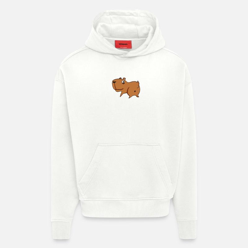 Capybara from behind - Capybara butt - Hoodie- made by SPREAD  - OFF WHITE