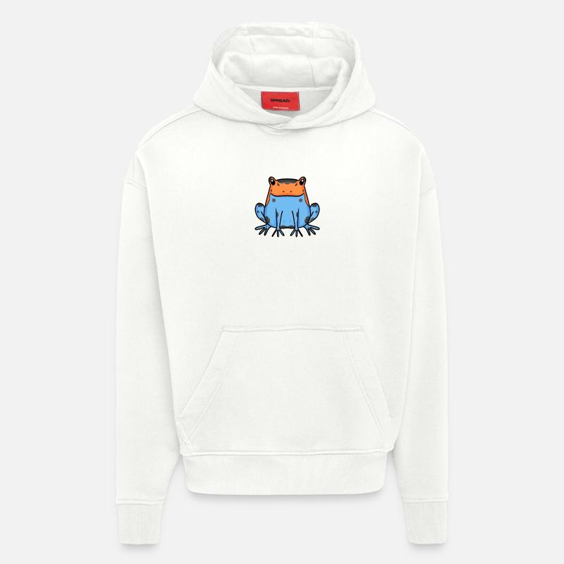 Tree-climbing frog Tree-climbing frog Frog - Hoodie- made by SPREAD  - OFF WHITE