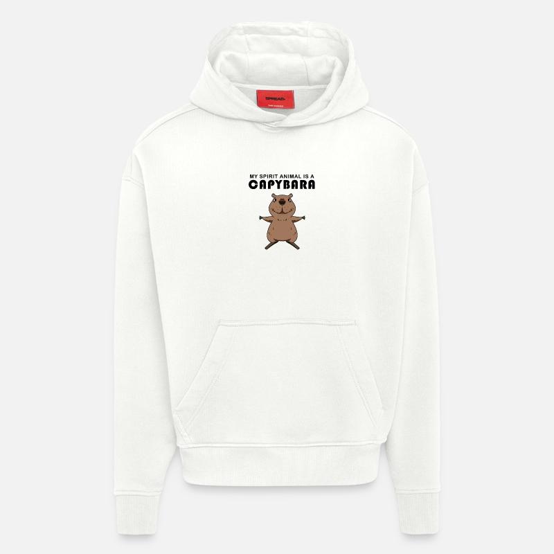 Capybara Capybara Gift - Hoodie- made by SPREAD  - OFF WHITE