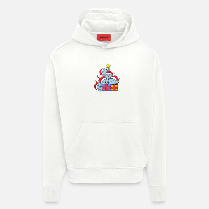 Mouse Tree Christmas Christmas Tree - Hoodie- made by SPREAD  - OFF WHITE