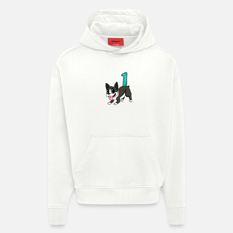 Zahl 1 Nummer Eins - Hoodie- made by SPREAD  - OFF WHITE