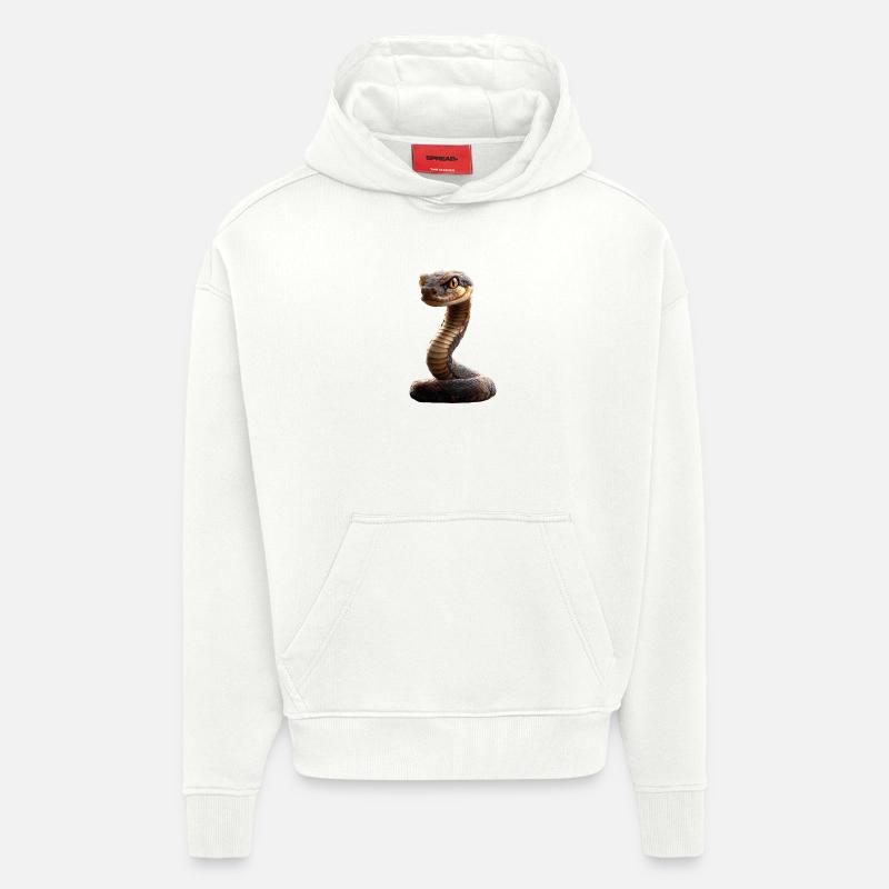 Schlange Python Kobra Klapperschlange Schlangen - Hoodie- made by SPREAD  - OFF WHITE