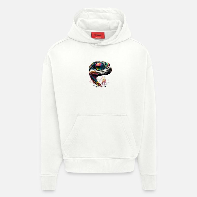 Schlange Python Kobra Klapperschlange Schlangen - Hoodie- made by SPREAD  - OFF WHITE