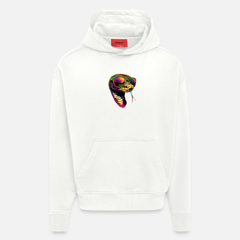 Schlange Python Kobra Klapperschlange Schlangen - Hoodie- made by SPREAD  - OFF WHITE