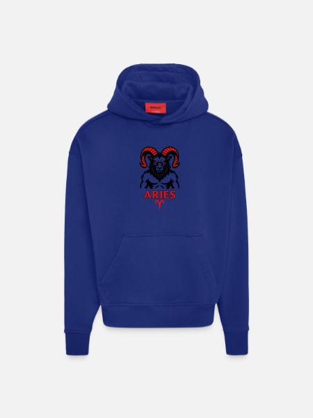 Aries Sternzeichen mit Hörnersymbol - Hoodie- made by SPREAD  - OFF WHITE