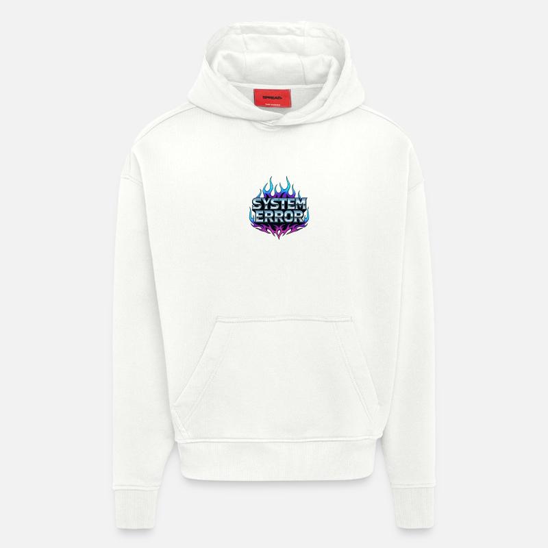 Flame Graphics System Error - Hoodie- made by SPREAD  - OFF WHITE