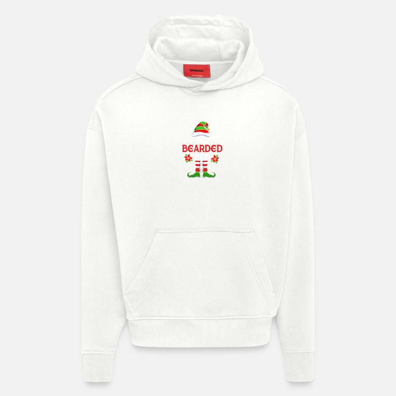 Elfe Elf Weihnachtsgeschenk Bart Bärtig Friseur - Hoodie- made by SPREAD  - OFF WHITE