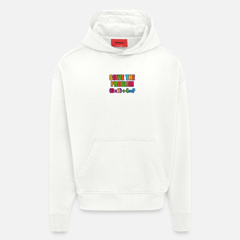 67 Meme, Solve the Problem Math Puzzle  - Hoodie- made by SPREAD  - OFF WHITE