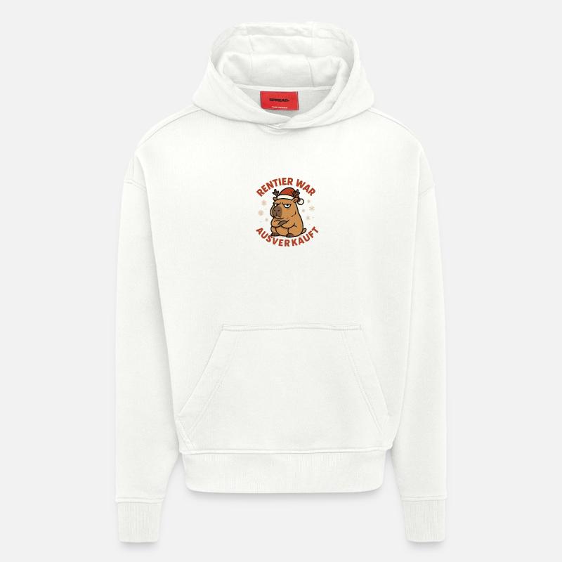 Malheureusement, Reindeer a vendu complet Capybara - Sweat à capuche bio épais oversize fabriqué en UE - OFF WHITE