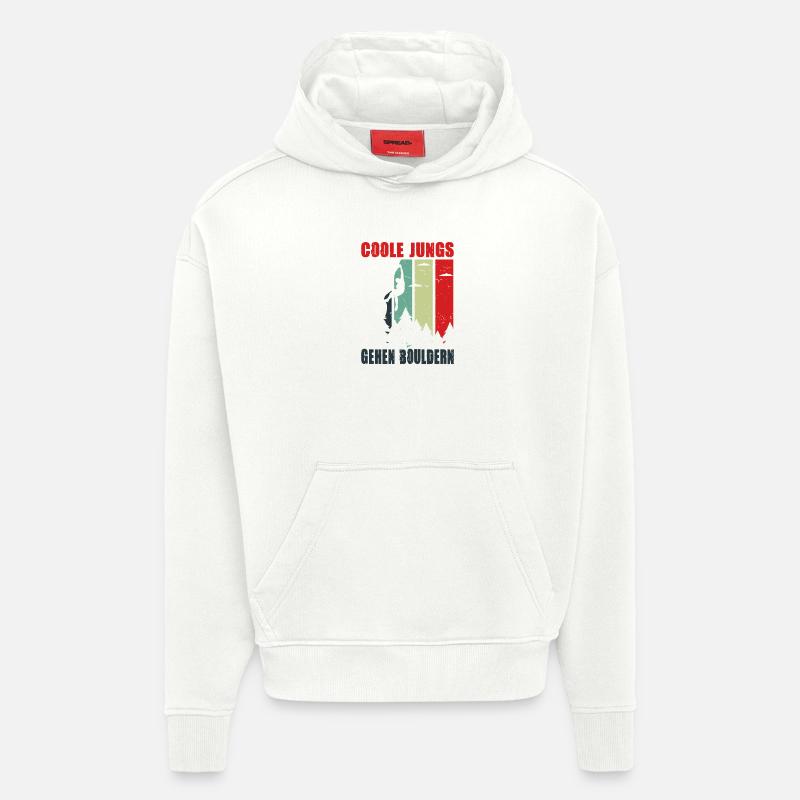 Bouldern Geschenke Klettern Kletterer Boulderer - Hoodie- made by SPREAD  - OFF WHITE