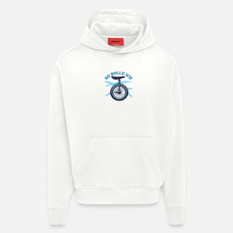 So Rolle Ich Einrad Einradfahrer - Hoodie- made by SPREAD  - OFF WHITE