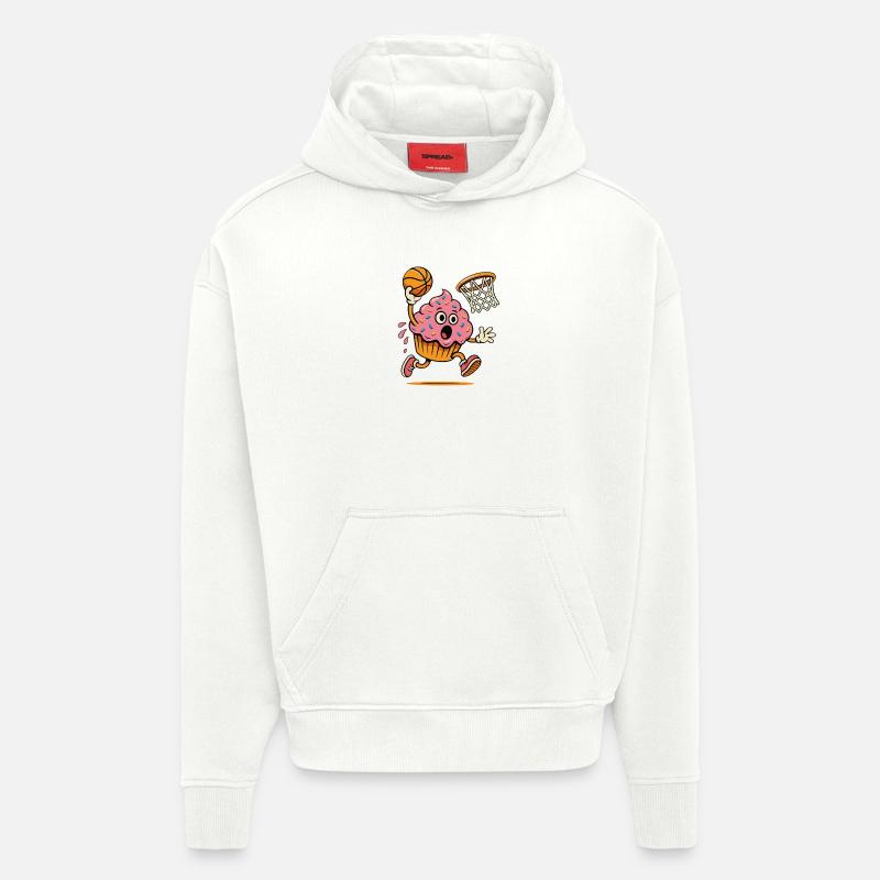 Cupcake Dunkheld - Sweat à capuche bio épais oversize fabriqué en UE - OFF WHITE