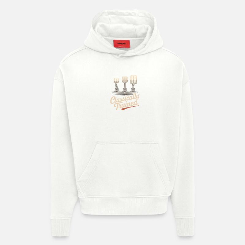 Classically Trained Petrolhead KFZ Mechaniker - Hoodie- made by SPREAD - OFF WHITE