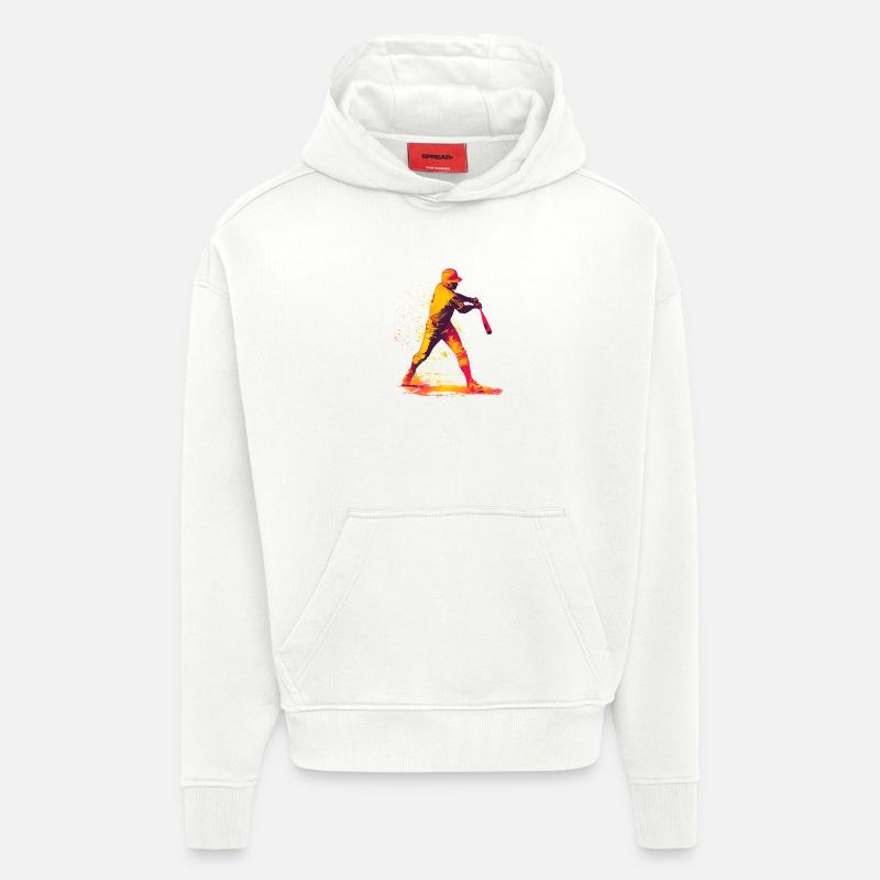 Farbexplosion Baseball-Schläger - Hoodie- made by SPREAD  - OFF WHITE