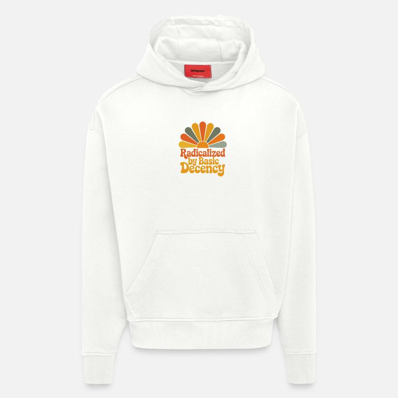 Radicalized by Basic Decency - Hoodie- made by SPREAD  - OFF WHITE