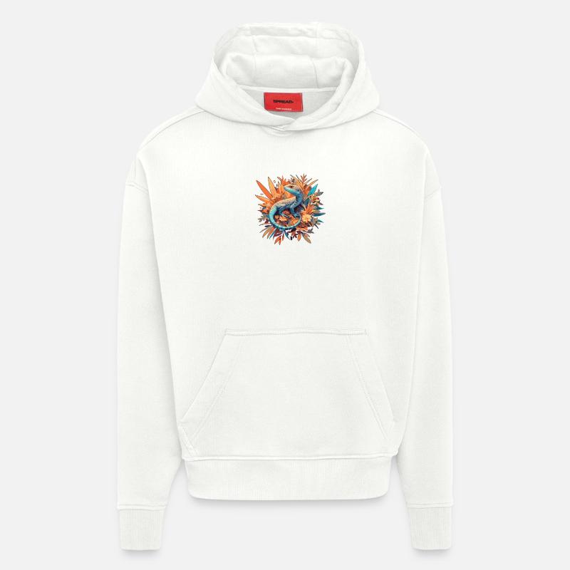 Eidechsen Eidechse - Hoodie- made by SPREAD  - OFF WHITE