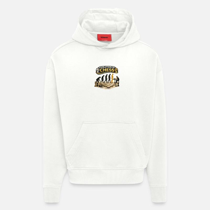 Evolution des Schachs - Hoodie- made by SPREAD  - OFF WHITE