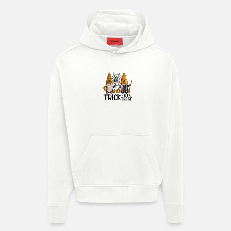 Halloween-Gnome zum Süßes-oder-Saures-Treffen - Hoodie- made by SPREAD  - OFF WHITE