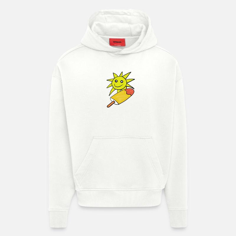 Sommer Sonne Eis Eiskrem Sommerzeit - Hoodie- made by SPREAD  - OFF WHITE