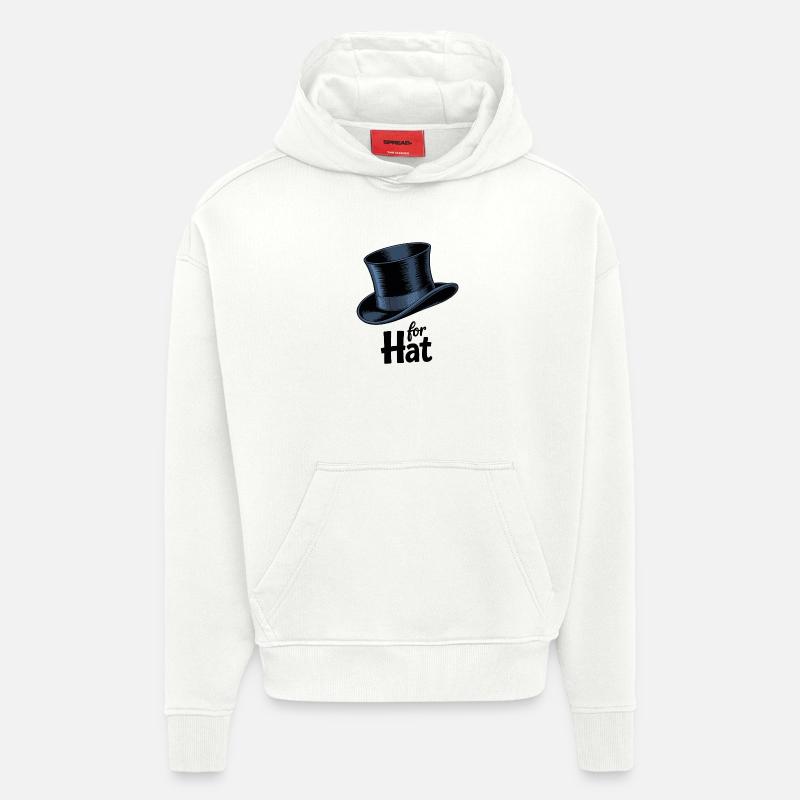 Top Hat Magic Graphic - Hoodie- made by SPREAD  - OFF WHITE