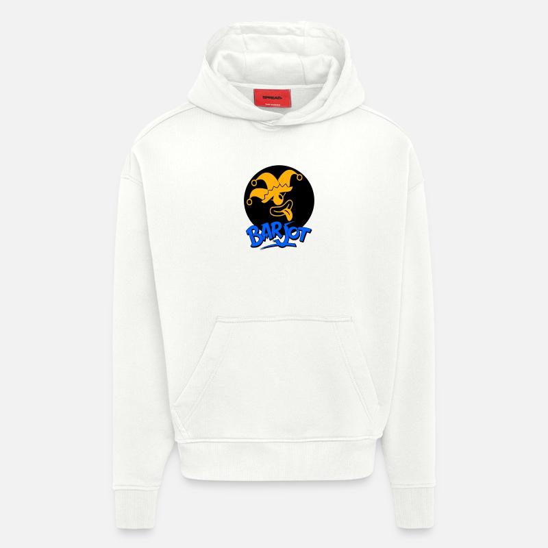 Barjot  - Sweat à capuche bio épais oversize fabriqué en UE - OFF WHITE