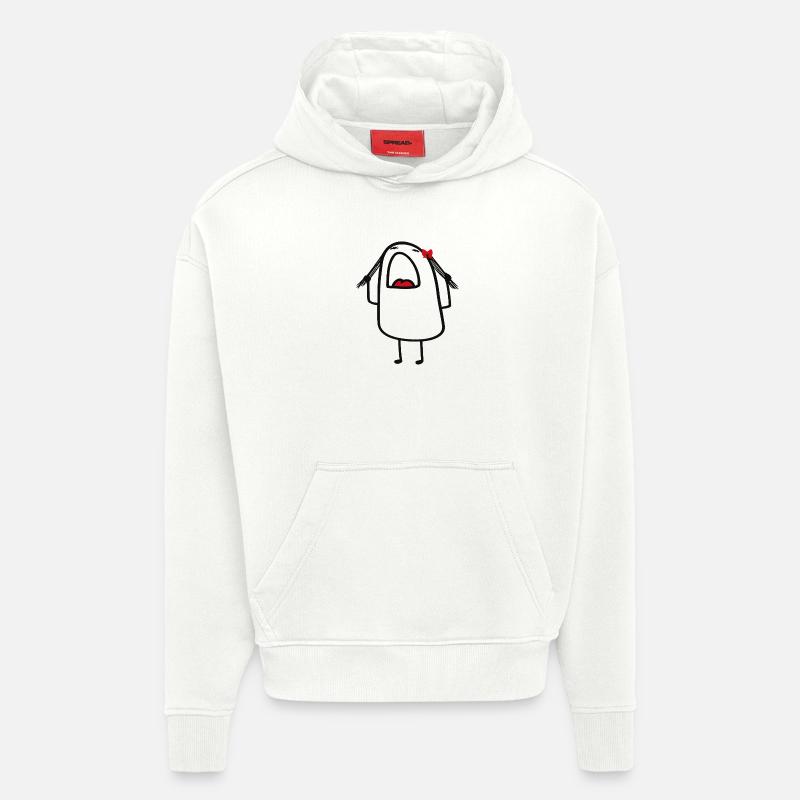 Red Bow Backpack Buddy - Hoodie- made by SPREAD  - OFF WHITE