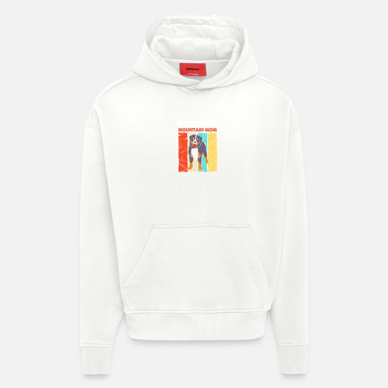Bouvier bernois - Sweat à capuche bio épais oversize fabriqué en UE - OFF WHITE