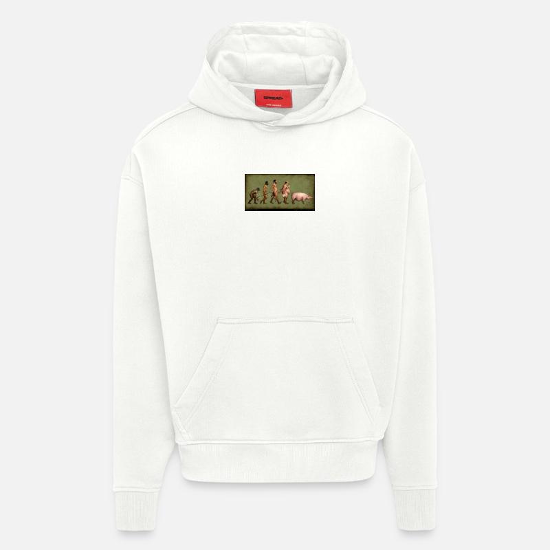 Evolution - Hoodie- made by SPREAD  - OFF WHITE