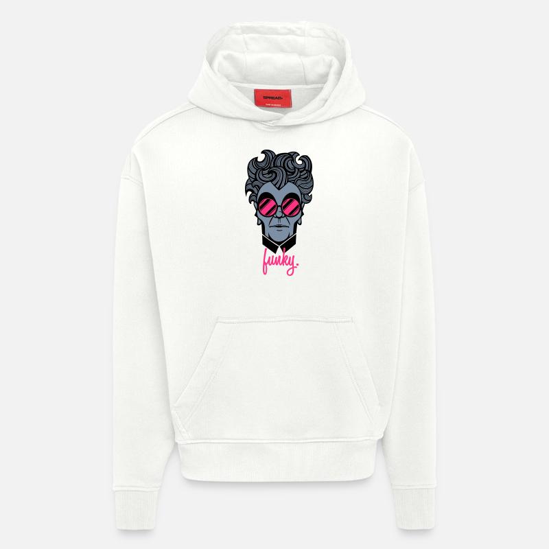 FunkyGuy - Hoodie- made by SPREAD  - OFF WHITE