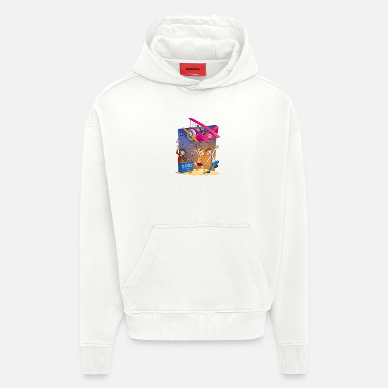 Dance, dance, dance, cheerful image - Hoodie- made by SPREAD - OFF WHITE