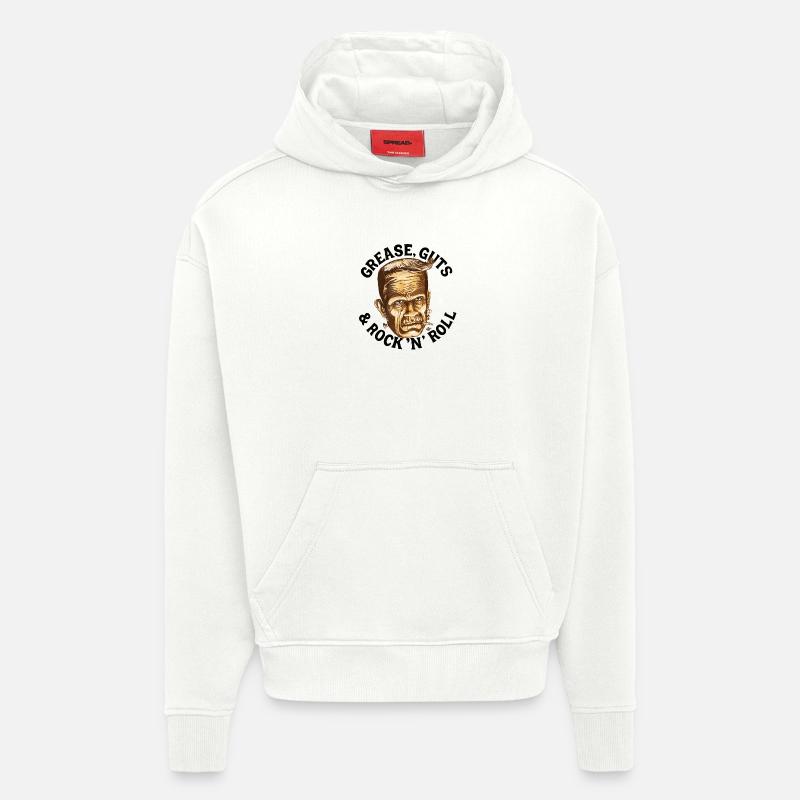 Gomina, Eingeweide & Rock... - Hoodie- made by SPREAD  - OFF WHITE