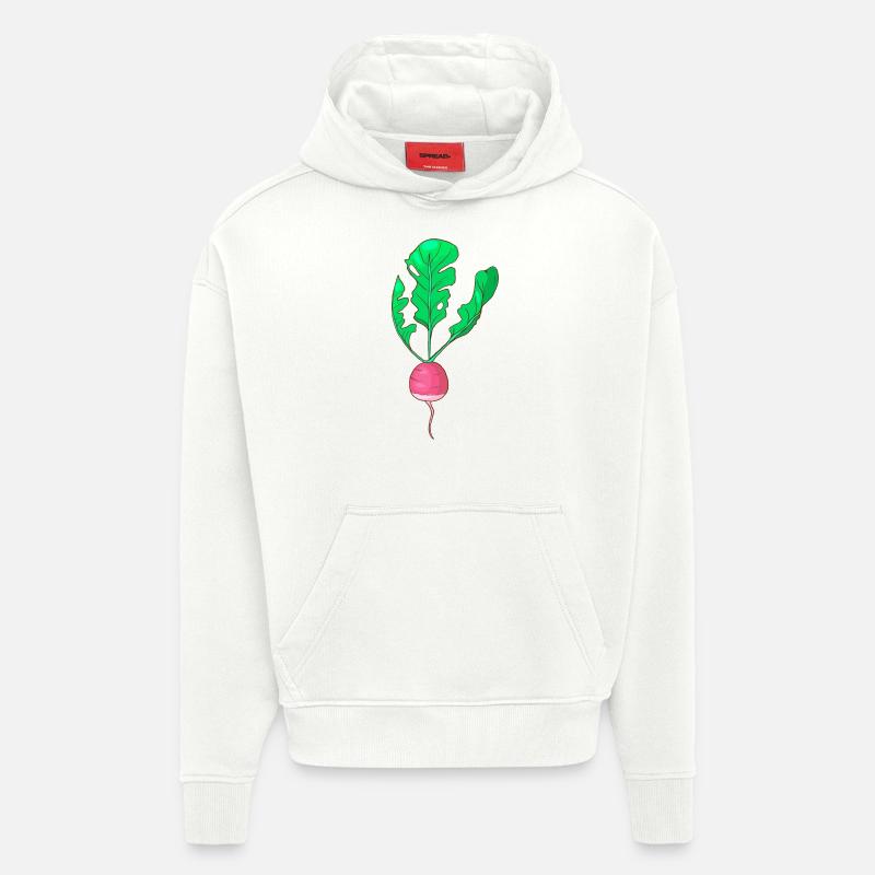 Herbstrübe Weiße Rübe Speiserübe - Hoodie- made by SPREAD  - OFF WHITE