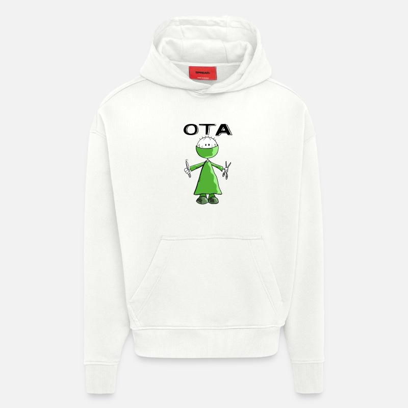 Operationstechnischer Assistent Strichmann - OTA - Hoodie- made by SPREAD  - OFF WHITE