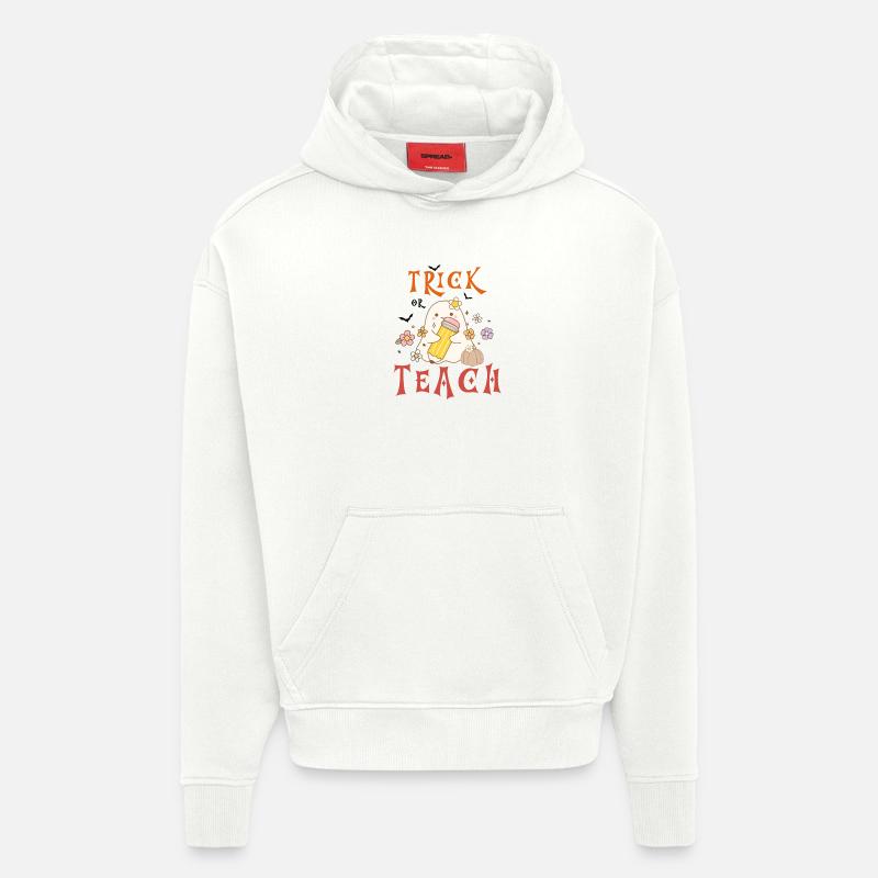 Halloween-Lehrer austricksen oder unterrichten - Hoodie- made by SPREAD  - OFF WHITE