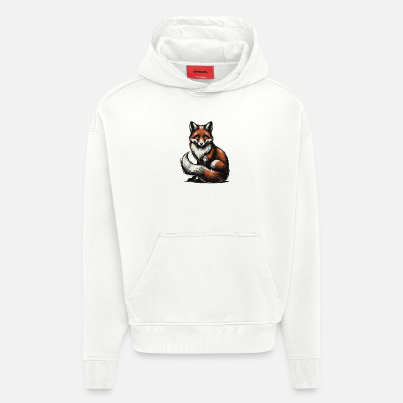 Fuchs - Hoodie- made by SPREAD - OFF WHITE