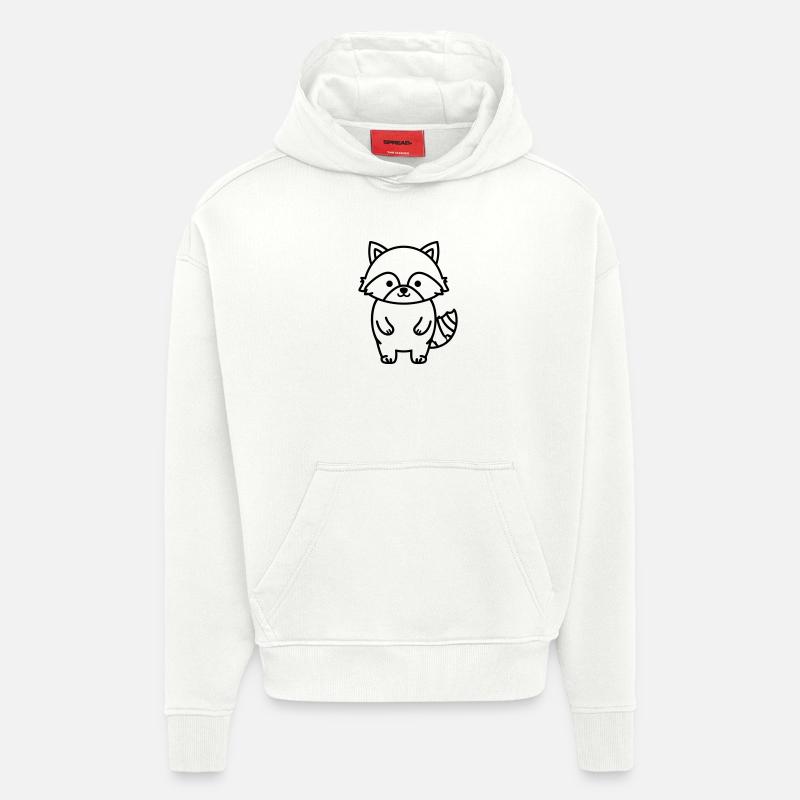 Waschbär - Hoodie- made by SPREAD  - OFF WHITE