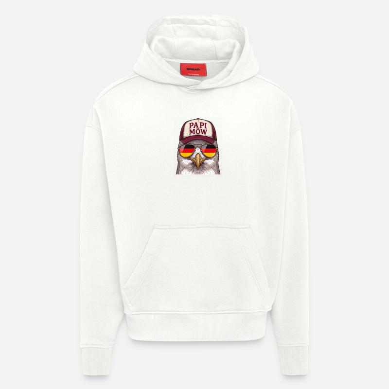 Papi Mow Heldenhuhn - Hoodie- made by SPREAD - OFF WHITE